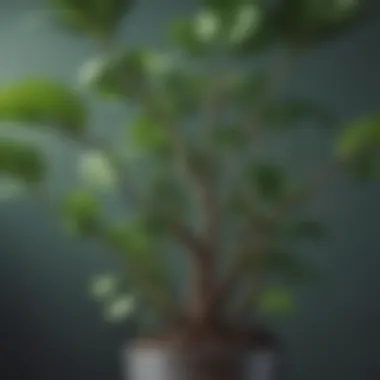 Conceptual Illustration of the Memory Plant A conceptual illustration of a plant with neural-like structures, symbolizing the memory plant.