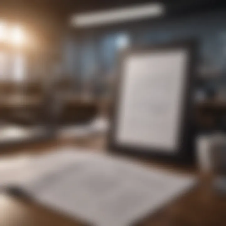 An open office journal with notes and reflections written inside