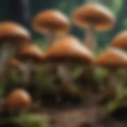 A variety of mushrooms showcasing their diversity and nutritional richness