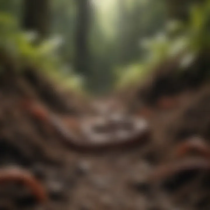 Earthworms contributing to biodiversity