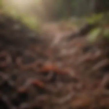 Nutrient Cycling through Earthworm Castings Nutrient-rich castings of earthworms