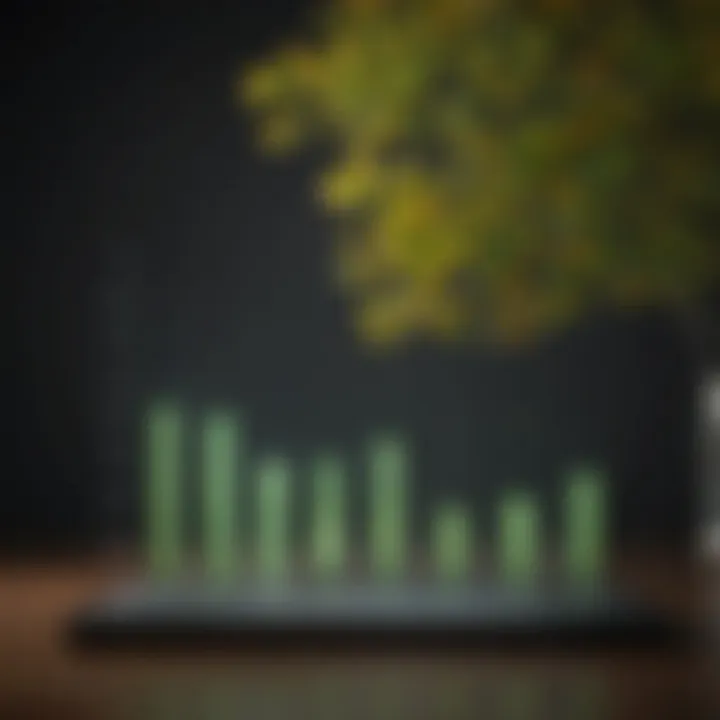 Graph showing research findings on the effectiveness of ginkgo biloba in reducing anxiety levels over time.