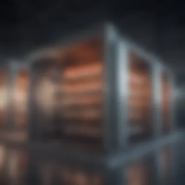 An illustration showcasing different types of thermal energy storage technologies.