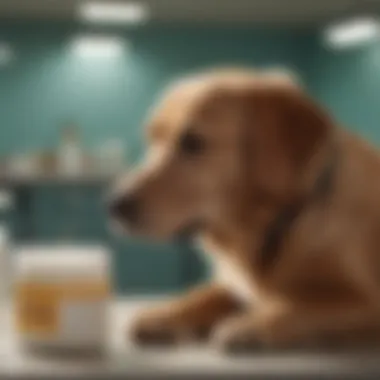 Allergy Treatment for Dogs A dog receiving treatment for allergies at a veterinary clinic