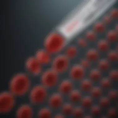 Chart illustrating key blood tests for amyloidosis diagnosis