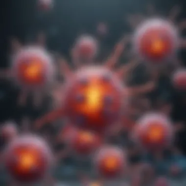 Cytokine Influence on Antibody Production Visual representation of cytokines influencing antibody production