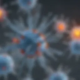 Illustration of antinuclear antibodies structure