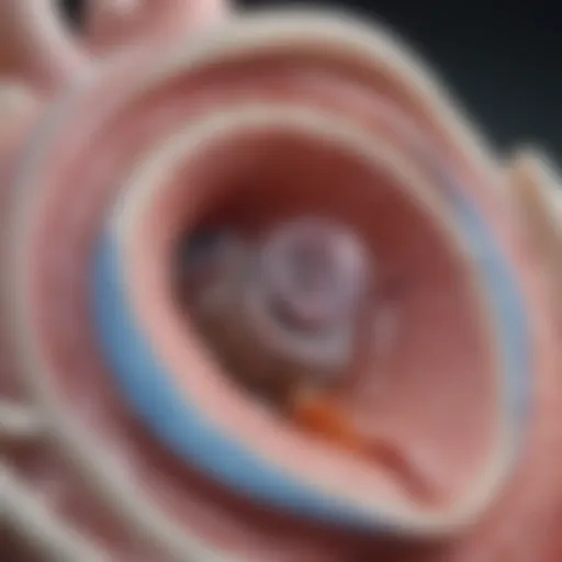 Detailed anatomical illustration of the bicuspid aortic valve.