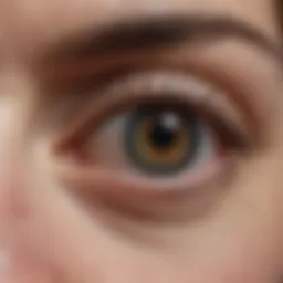 Illustration depicting the ocular symptoms of GVHD