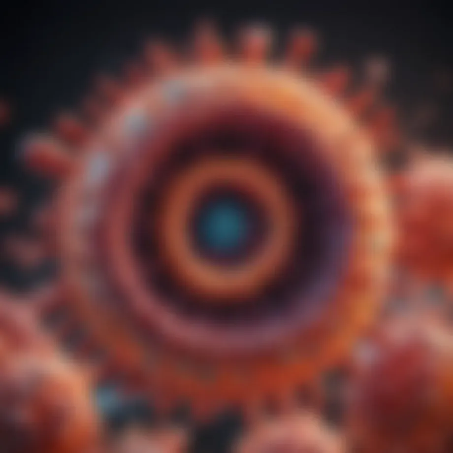 Visual representation of Hepatitis C virus structure