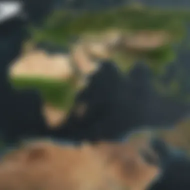 Global Carbon Footprints Comparison Map showing global carbon footprints by country