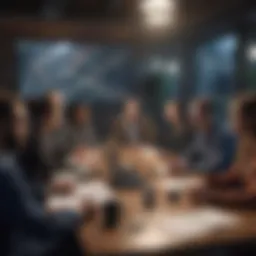 Virtual meeting interface showcasing diverse participants