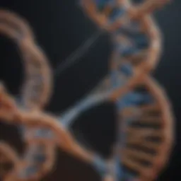 DNA helix structure representing genomics