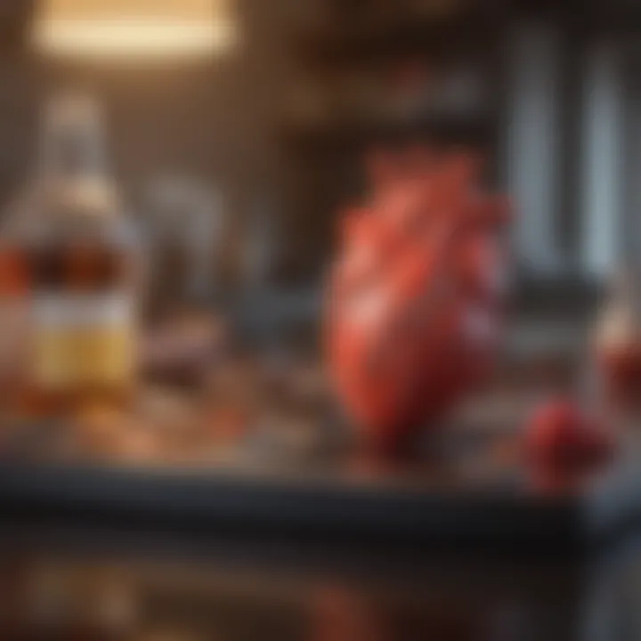 Infographic showcasing lifestyle choices affecting heart disease