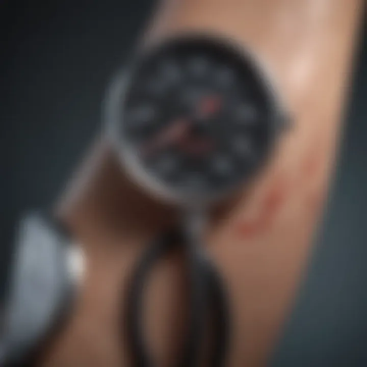 Visual representation of lifestyle factors impacting blood pressure