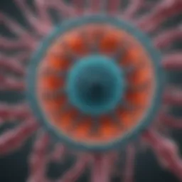 Visual representation of ovarian cancer cell structure