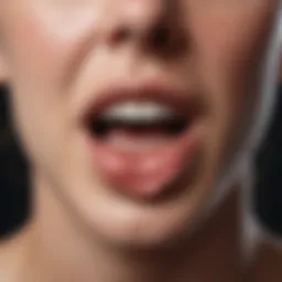 Illustration of various causes of mouth blisters