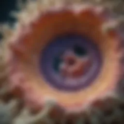Microscopic view of urothelial cells highlighting their unique transitional structure
