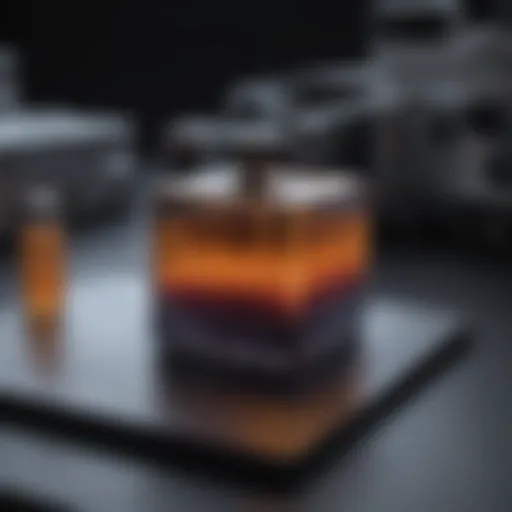 Schematic representation of UV-visible spectrometry principles